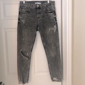 Zara Men’s Skinny Distressed Jeans
